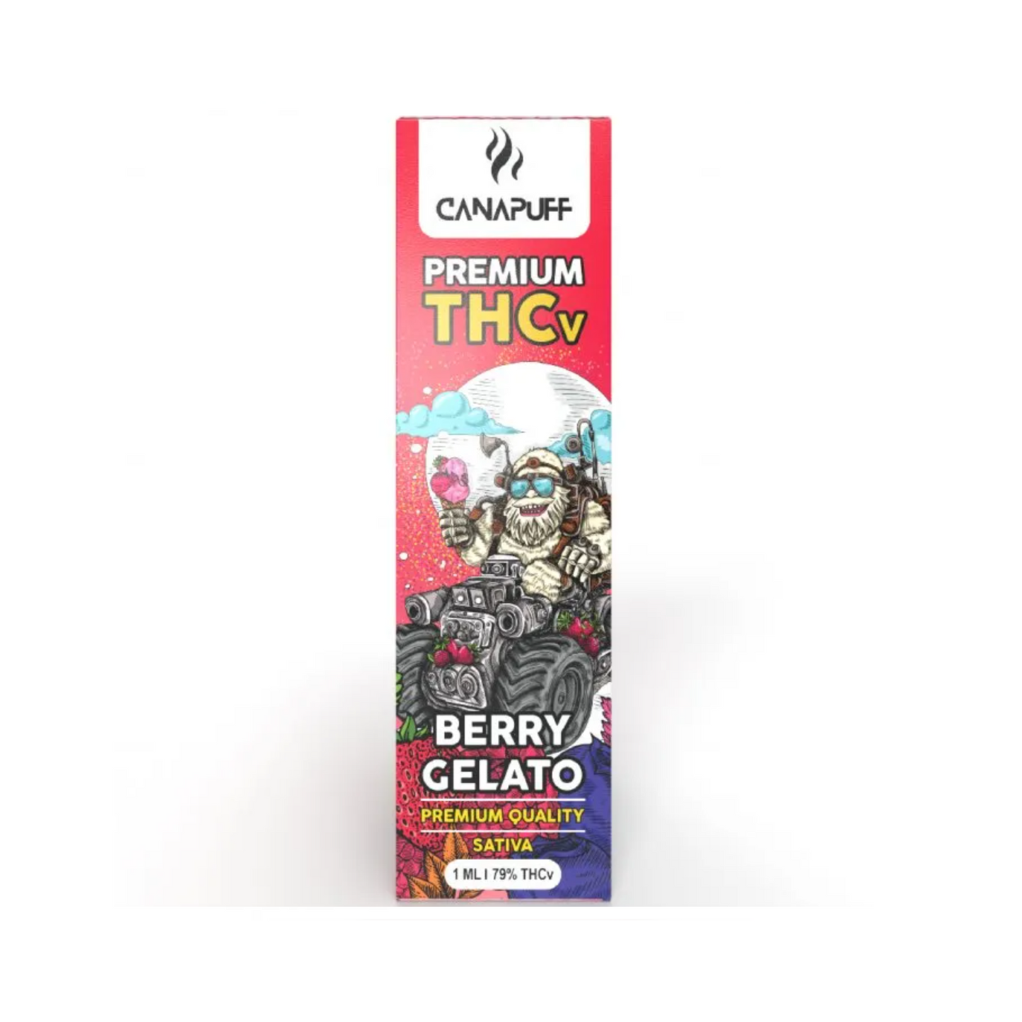 BERRY GELATO 79% THCv - CanaPuff -  1ml - Vape